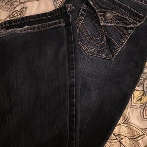 Silver Jeans Women's Dark Wash Boot Cut Jeans